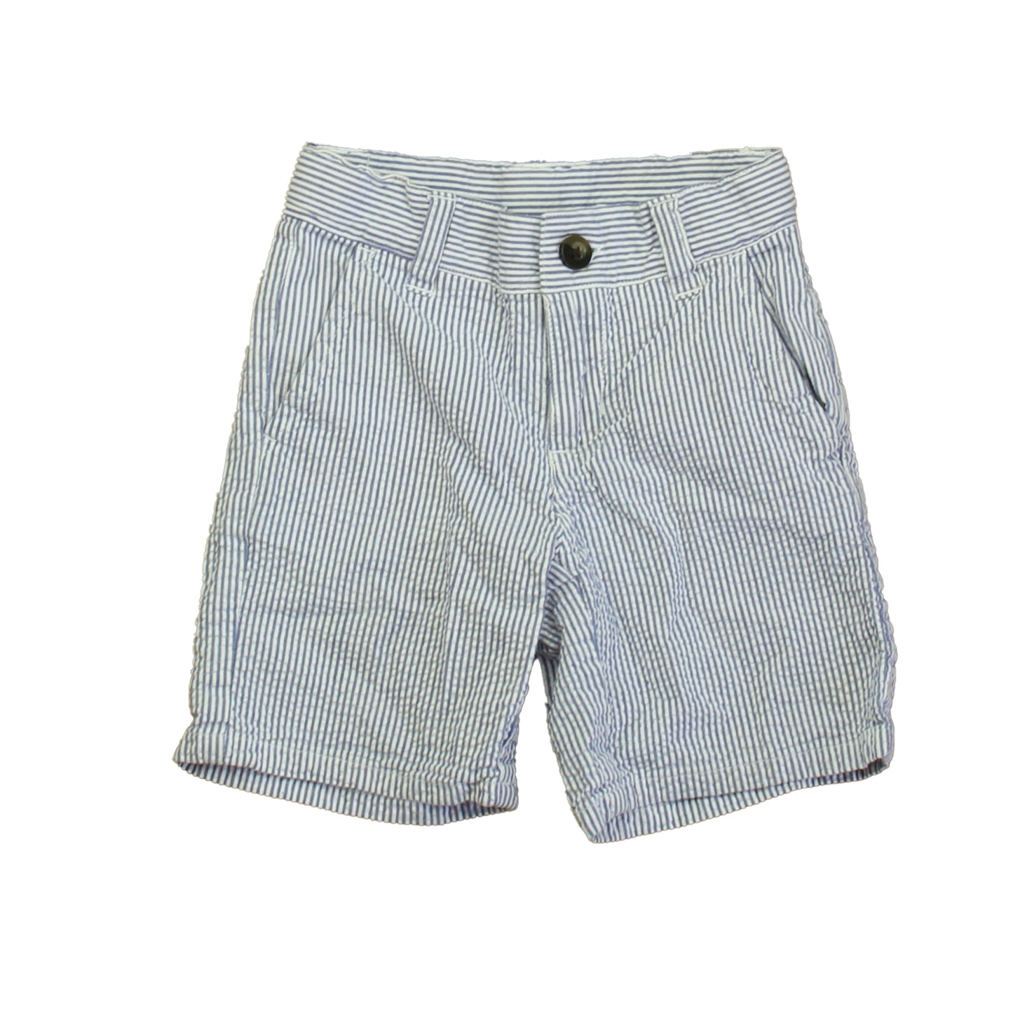 Janie and Jack Boys Blue | White Stripe Shorts Size: 2T