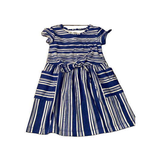 Cat & Jack Girls Blue | White | Stripe Dress Size: 3T Blue | White | Stripe