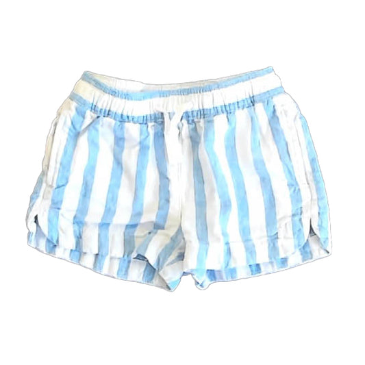 Crewcuts Girls Blue | White Stripe Shorts Size: 5T Blue | White Stripe