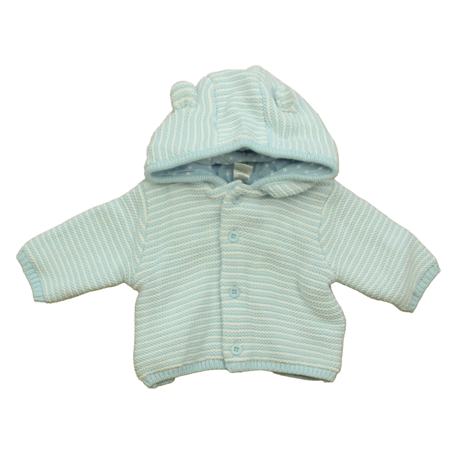 Little Me Boys Blue | White Stripe Cardigan Size: 3 Months Blue | White Stripe
