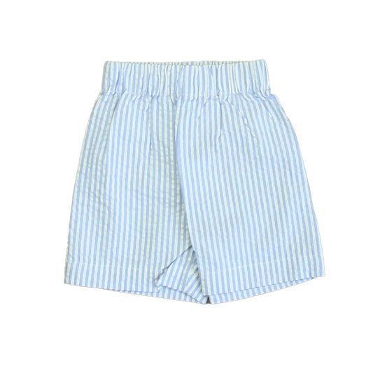 Classic Prep Boys Blue & White Stripe Shorts Size: 6-9 Months