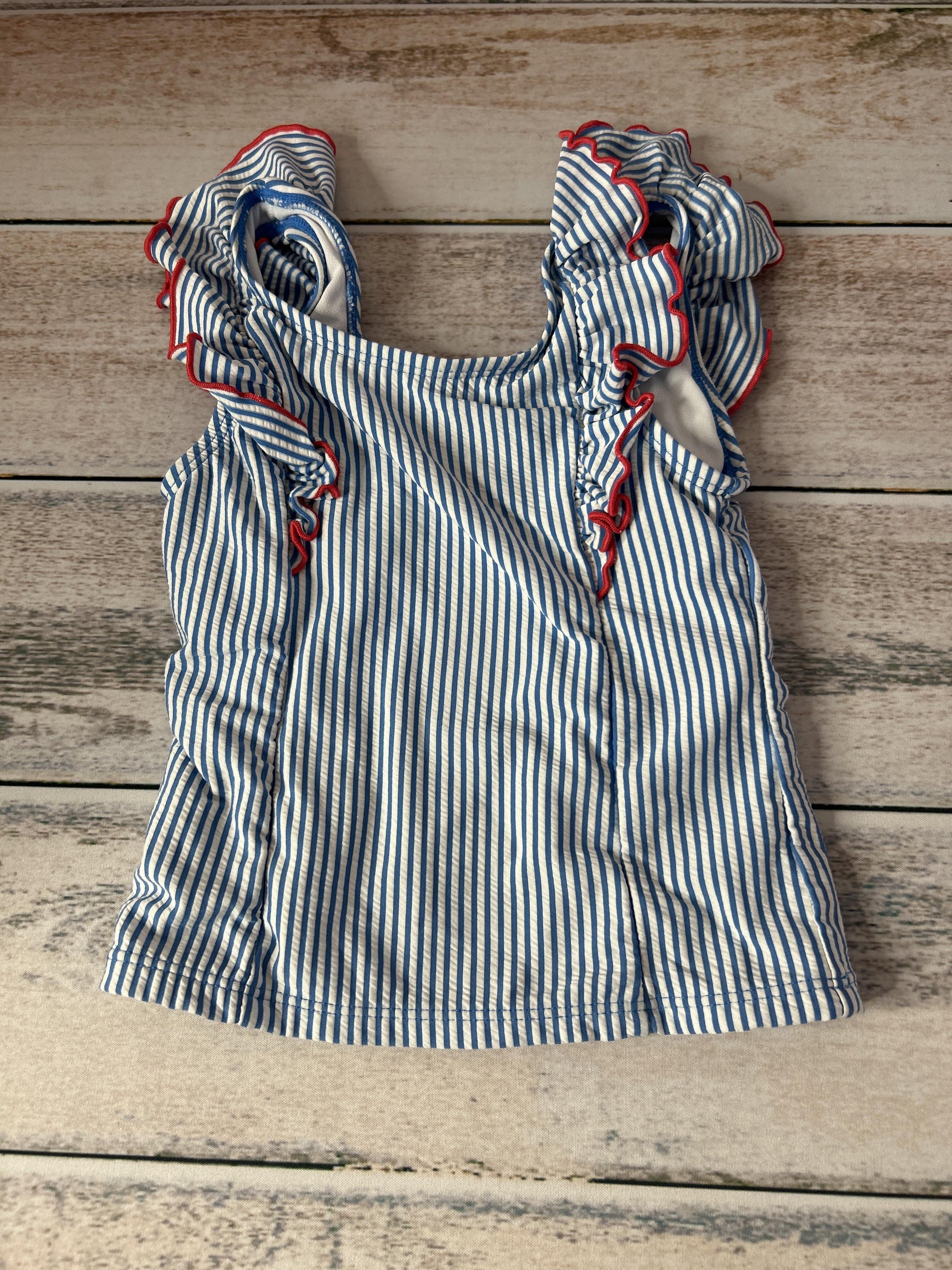 Girls Blue | White | Stripe Swimwear Size: 4T Blue | White | Stripe