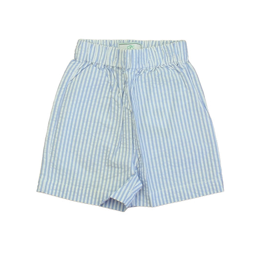 Classic Prep Boys Blue & White Stripe Shorts Size: 9-12 Months