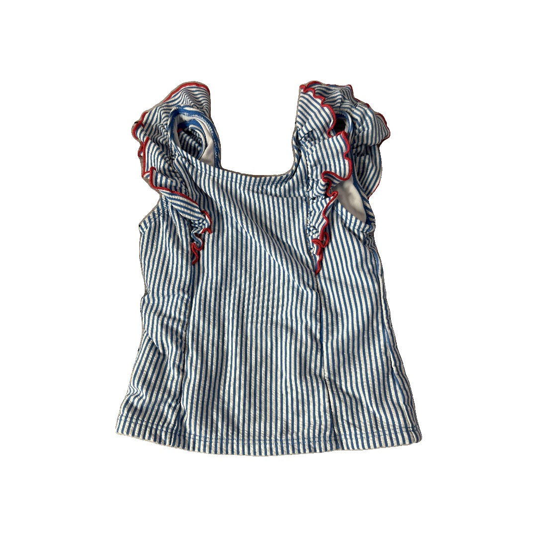 Girls Blue | White | Stripe Swimwear Size: 4T Blue | White | Stripe