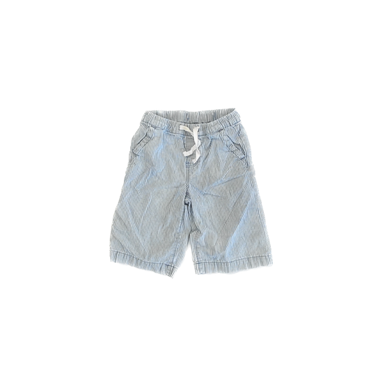 Gap Girls Blue | White Striped Capri Pants Size: 2T Blue | White Striped