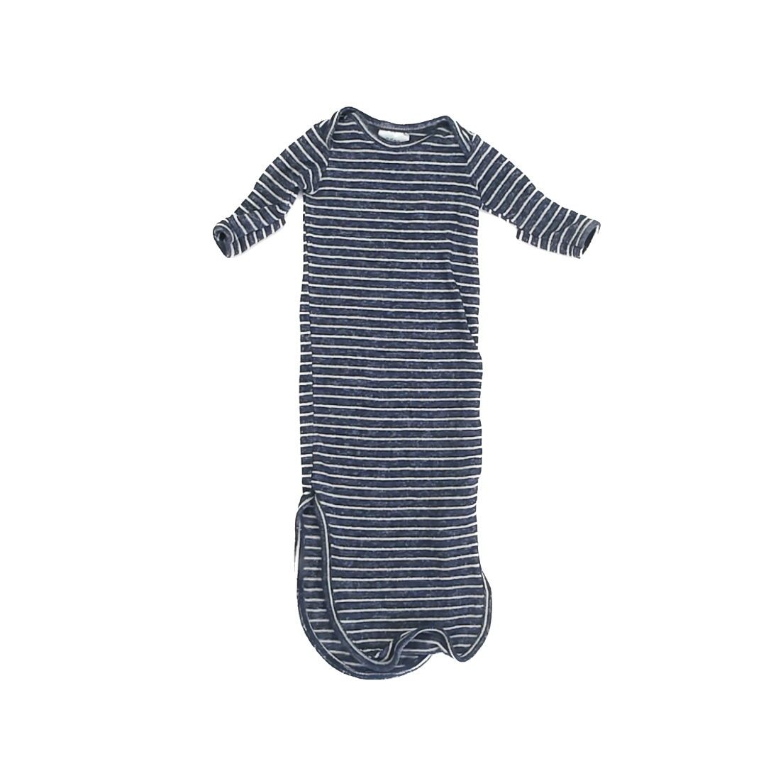 Aden + Anais Boys Blue | White Striped Nightgown Size: 0-3 Months Blue | White Striped