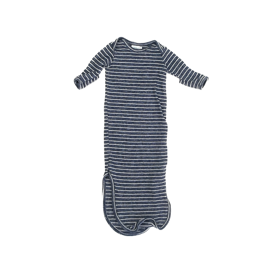Aden + Anais Boys Blue | White Striped Nightgown Size: 0-3 Months Blue | White Striped