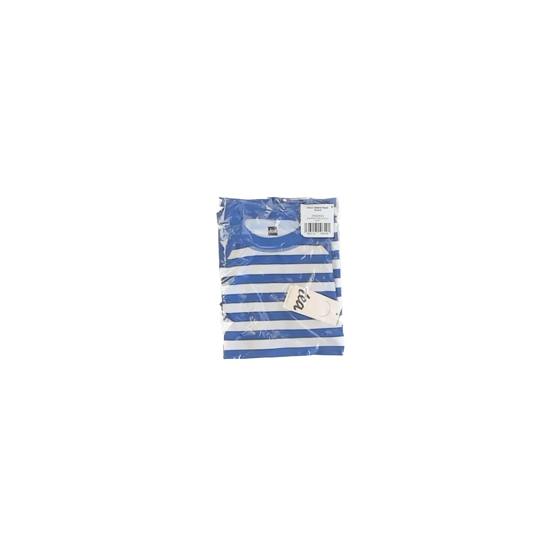 Tea Collection Boys Blue | White Striped Rashguard Size: 7 Years Blue | White Striped