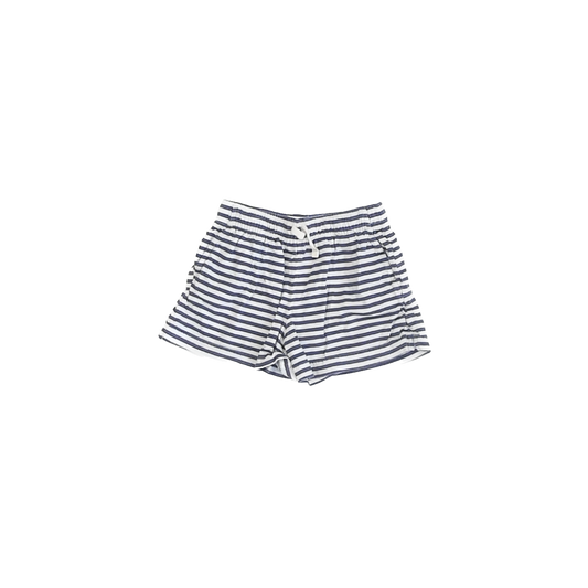 Primary Girls Blue | White Striped Shorts Size: 5T Blue | White Striped