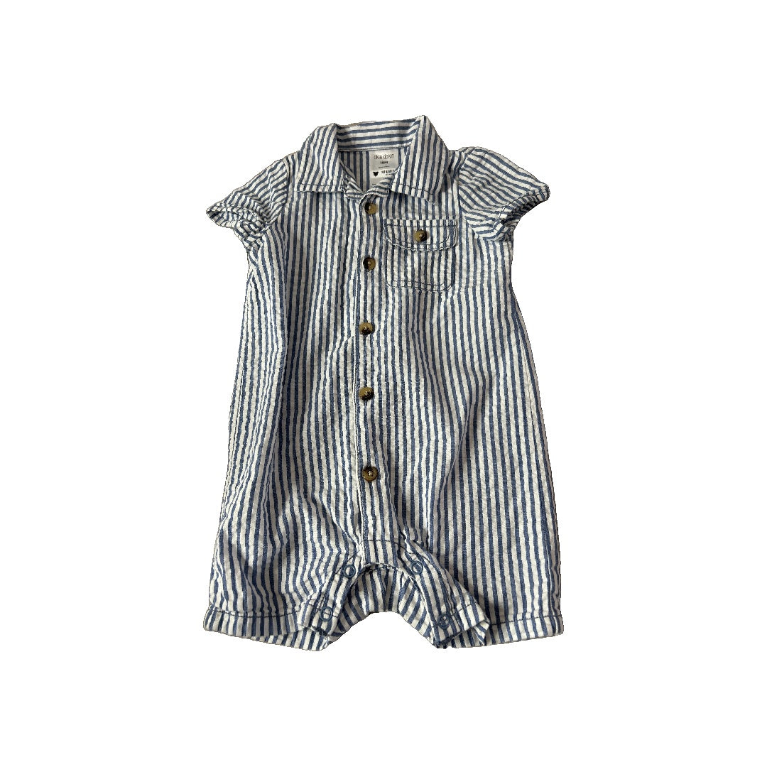 Unisex Blue | White | Striped Shorts Size: 18 months Blue | White | Striped