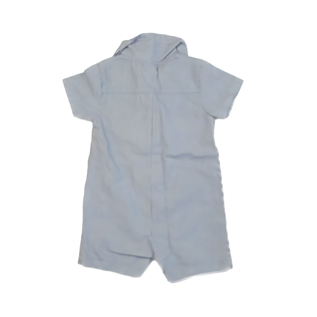 Carter''s Boys Blue | White Striped Romper Size: 18 Months Blue | White Striped