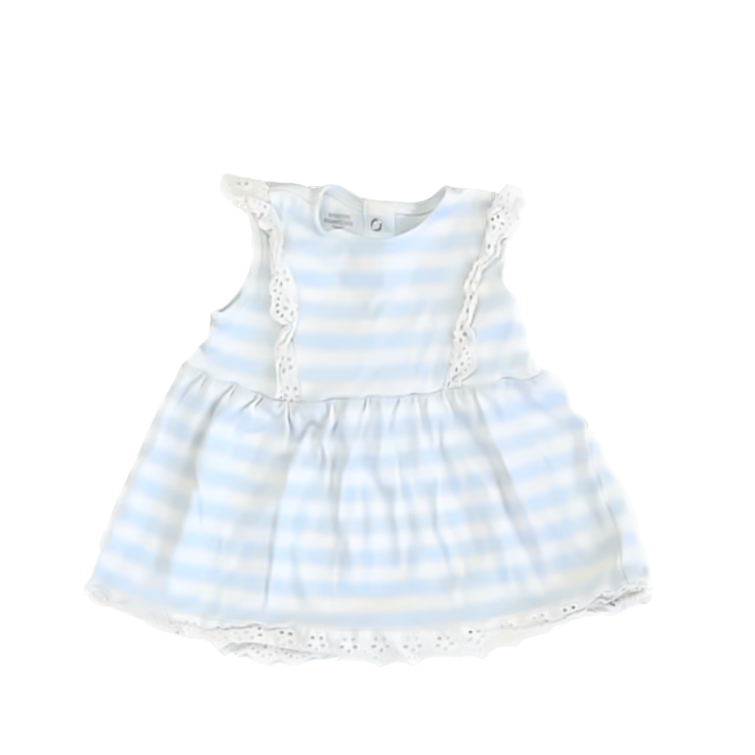Amazon Essentials x Sofia Grainge Girls Blue | White Striped Dress Size: 4T Blue | White Striped
