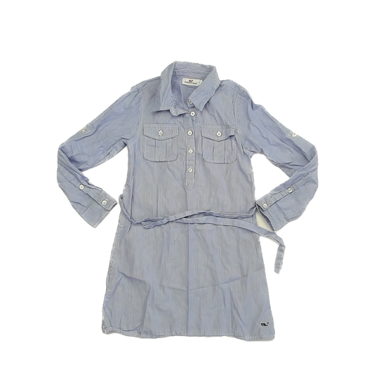 Vineyard Vines Girls Blue | White Striped Dress Size: 5T Blue | White Striped