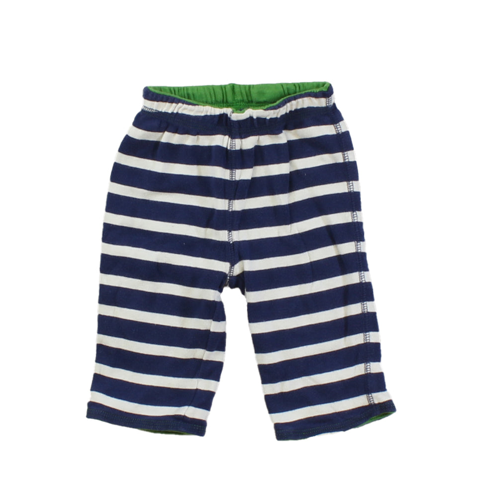 Mini Boden Boys Blue | White | Stripes | Green Casual Pants Size: 0-3 Months Blue | White | Stripes | Green