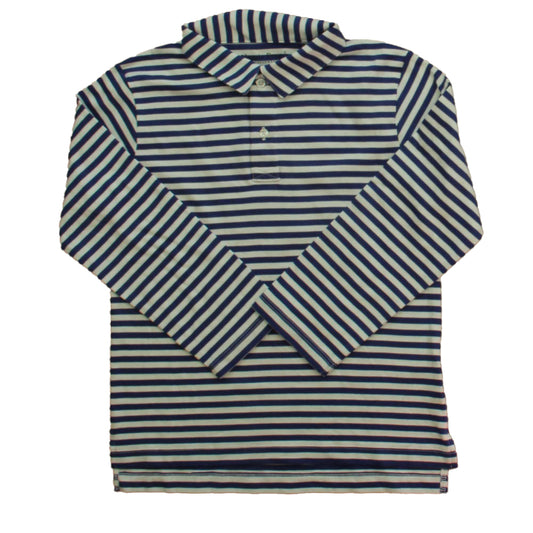 Classic Prep Boys Blue | White | Stripes Long Sleeve Shirt Size: 8 Years Blue | White | Stripes