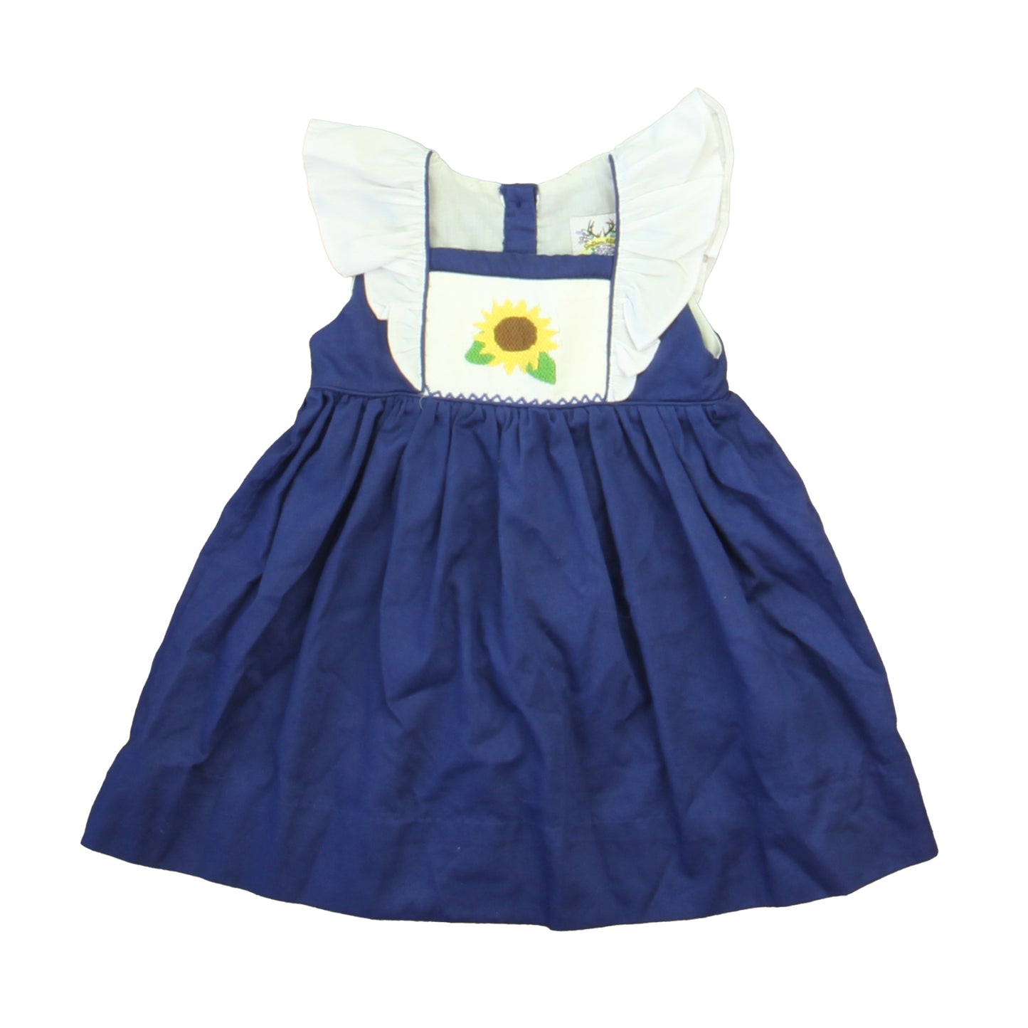 Southern Petites Girls Blue | White Dress Size: 18 Months Blue | White