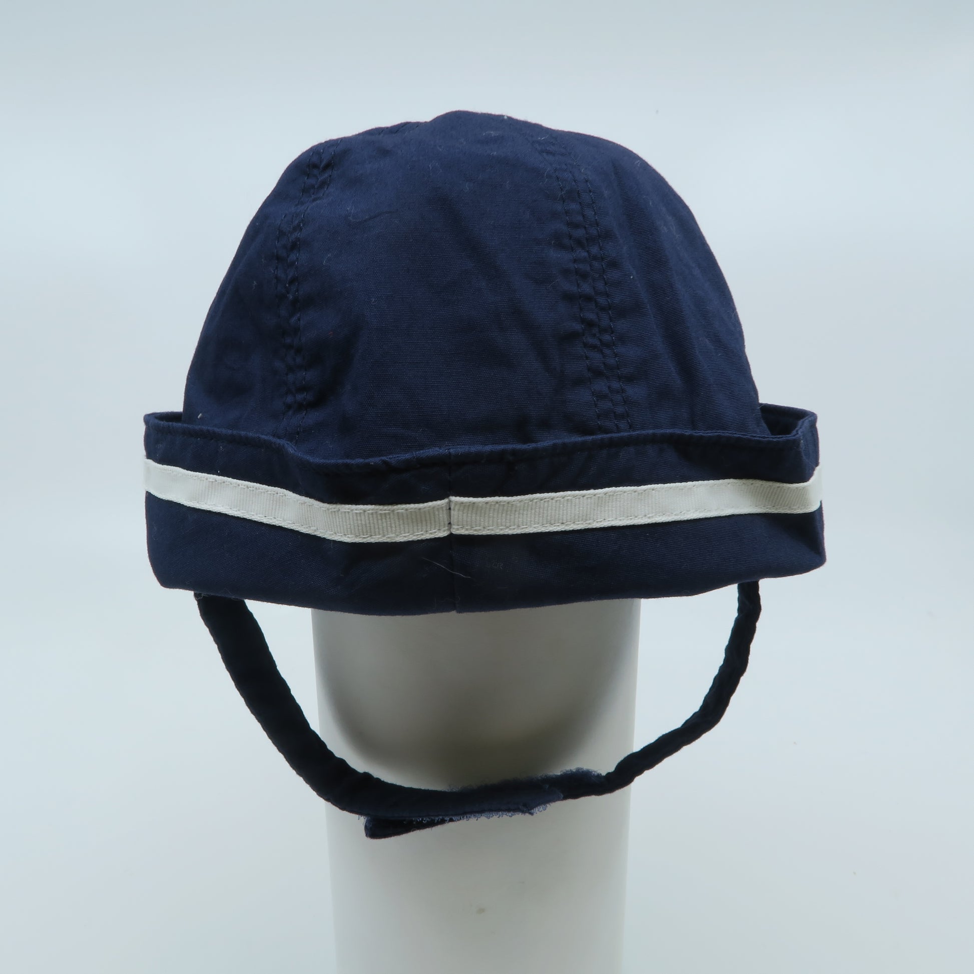 Janie and Jack Boys Blue | White Hat Size: 0-3 Months Blue | White