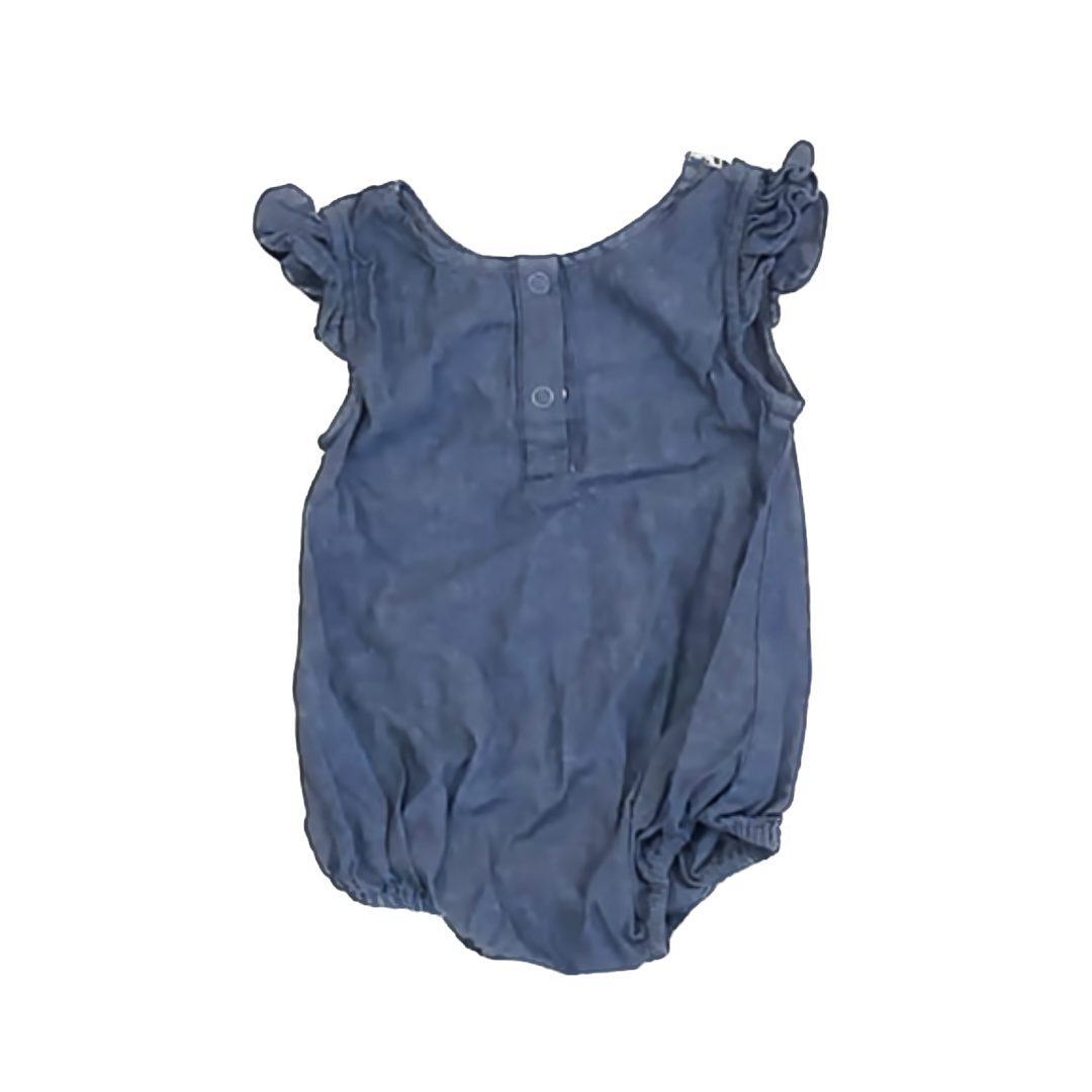 Indigo Soul Kids Girls Blue | White Onesie Size: 6 Months Blue | White