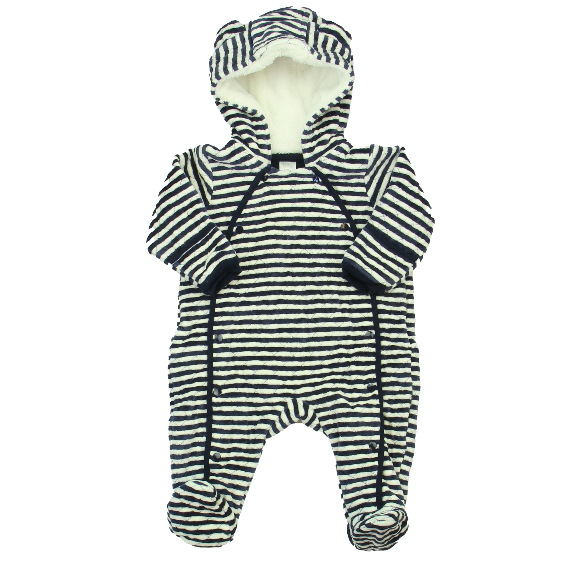 Nordstrom Boys Blue | White Long Sleeve Outfit Size: 6 Months Blue | White