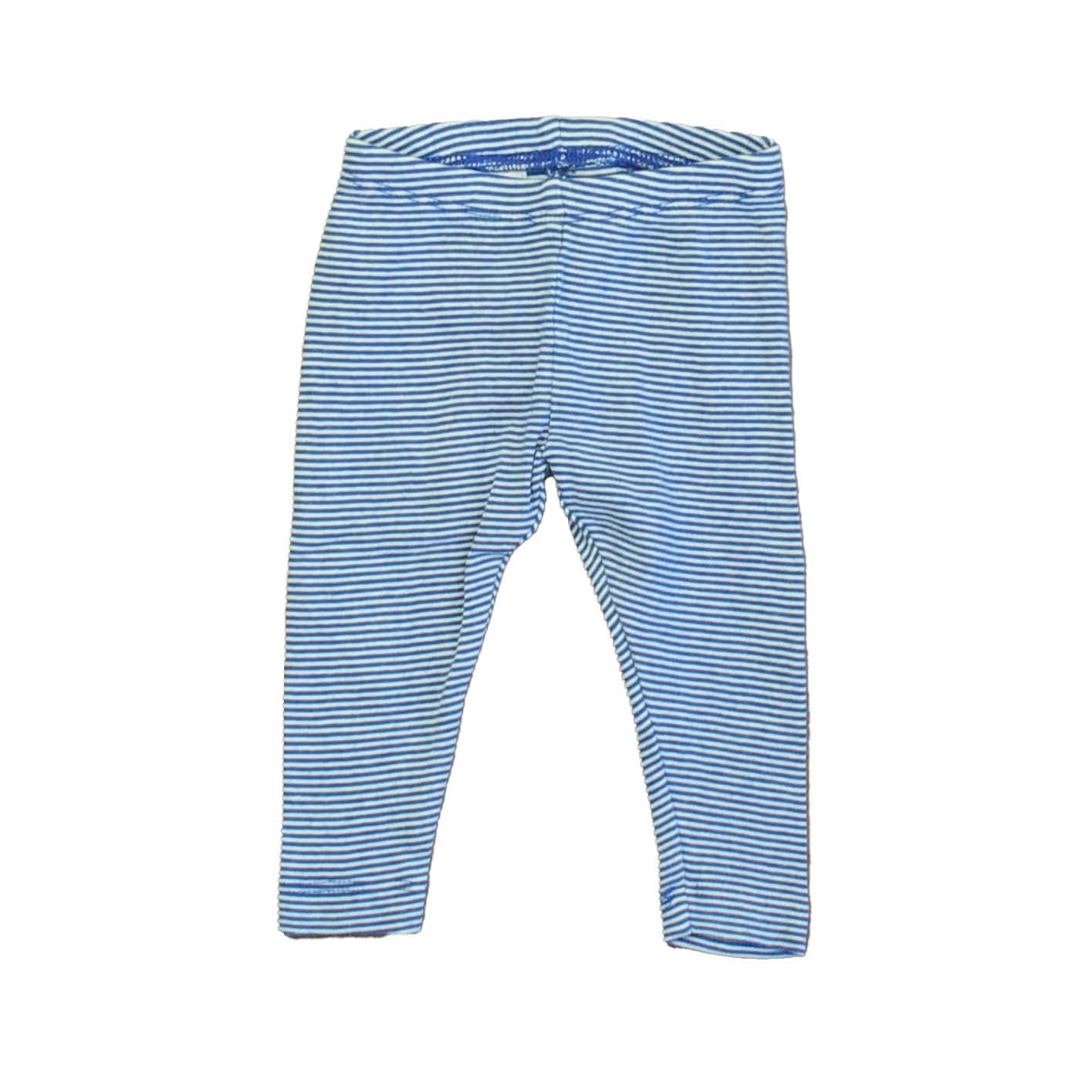 Tea Girls Blue | White Leggings Size: 3-6 Months