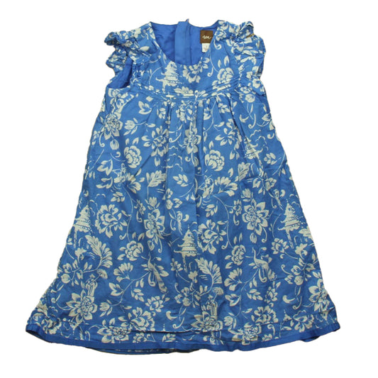 Tea Girls Blue | White Dress Size: 2T Blue | White