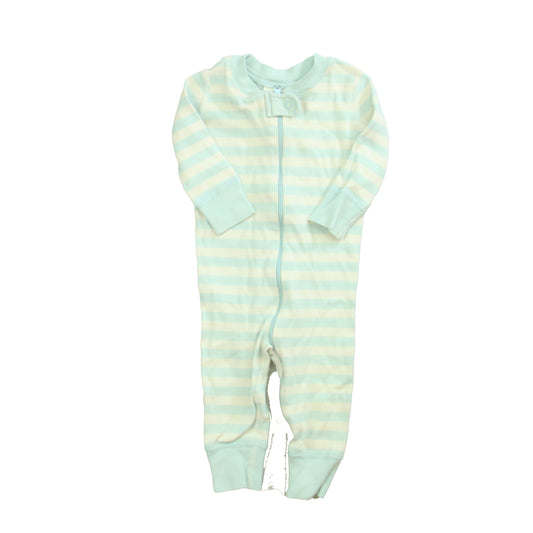 Hanna Andersson Boys Blue | White 1-piece Non-footed Pajamas Size: 6-9 Months Blue | White