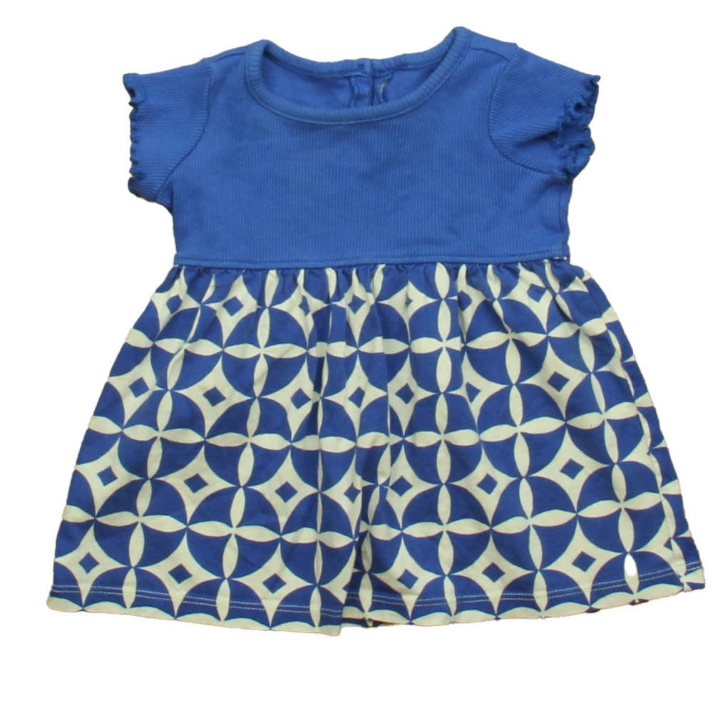 Tea Girls Blue | White Dress Size: 3-6 Months Blue | White