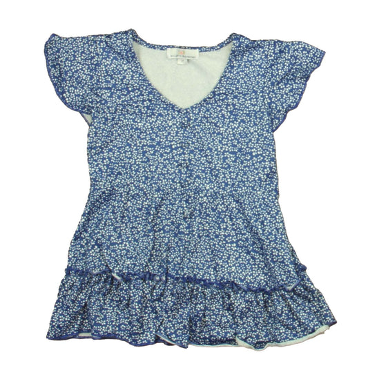 Bailey's Blossoms Girls Blue | White Dress Size: 2T Blue | White