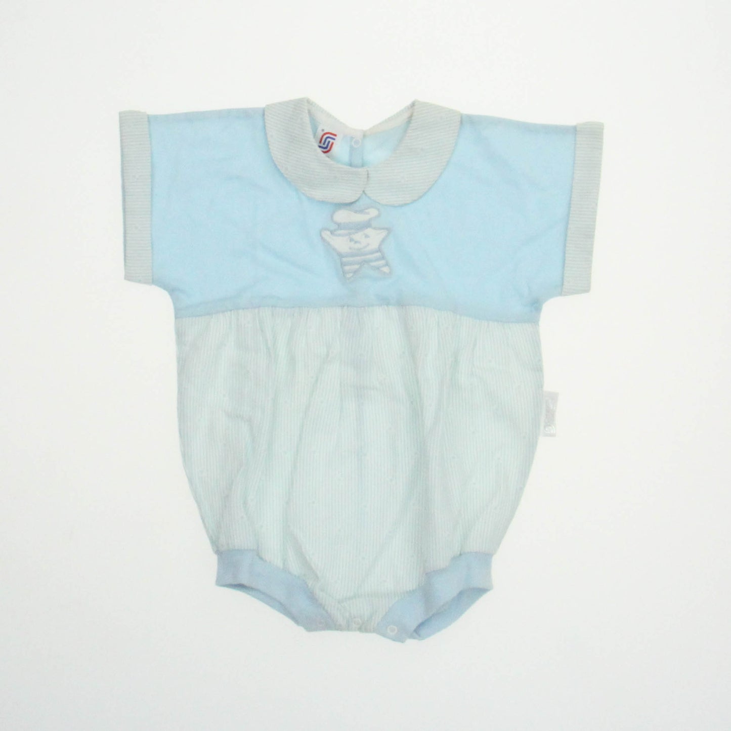 Creation Summer Boys Blue | White Romper Size: 12 Months Blue | White