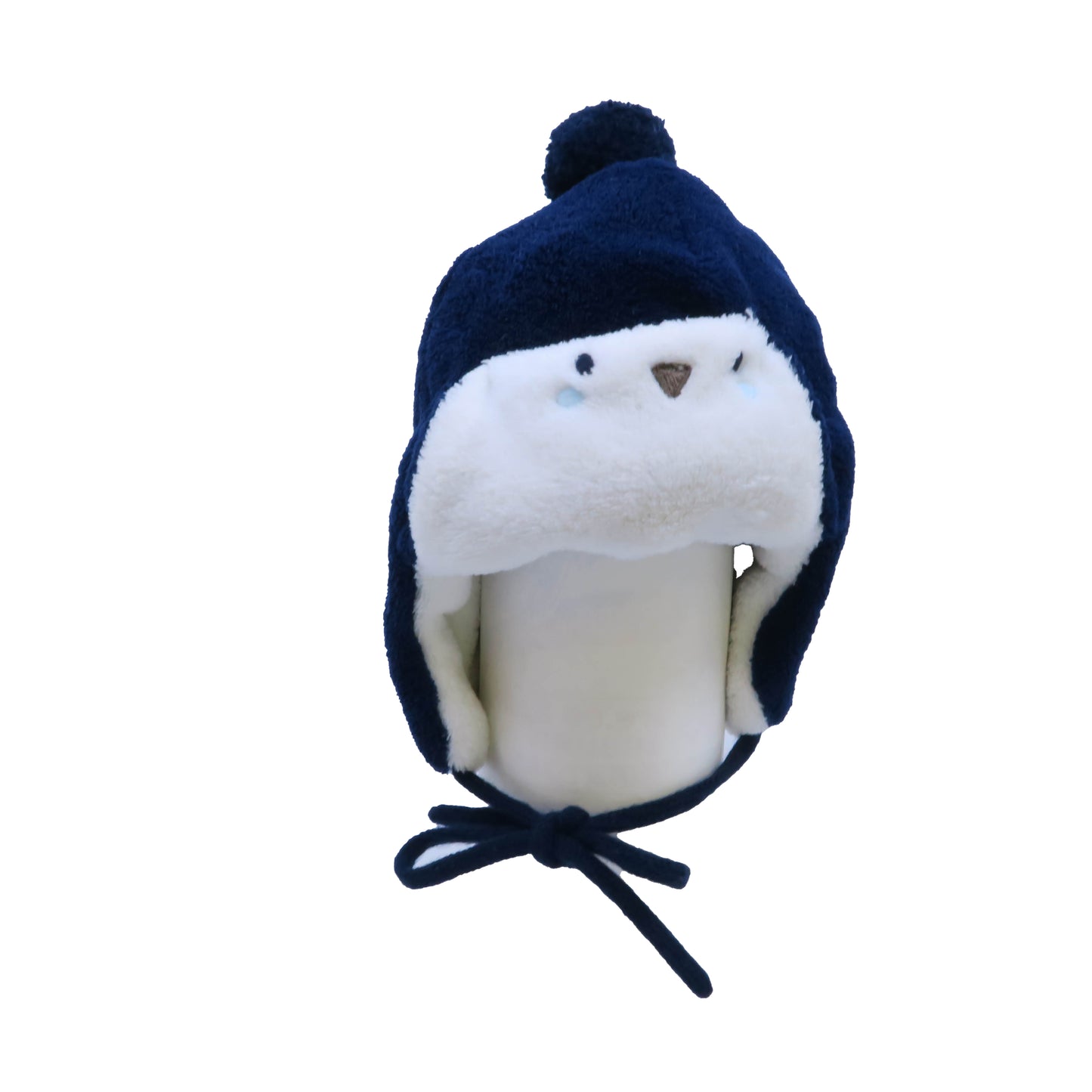 Sergent Major Boys Blue | White Winter Hat Size: 0-6 Months