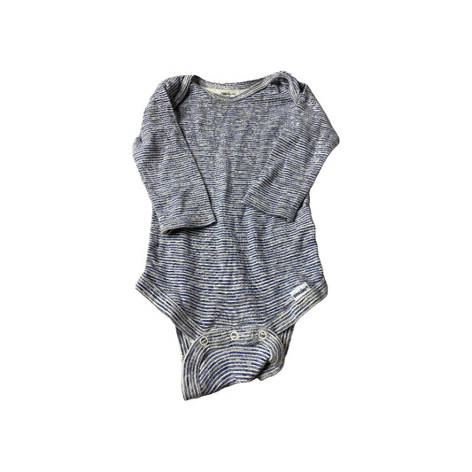 Gerber Childrenswear Unisex Blue | White Onesie Size: 6-9 months Blue | White