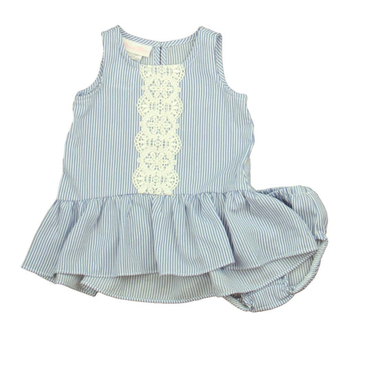 Bonnie Baby Boys Blue | White Dress Size: 6-9 Months Blue | White