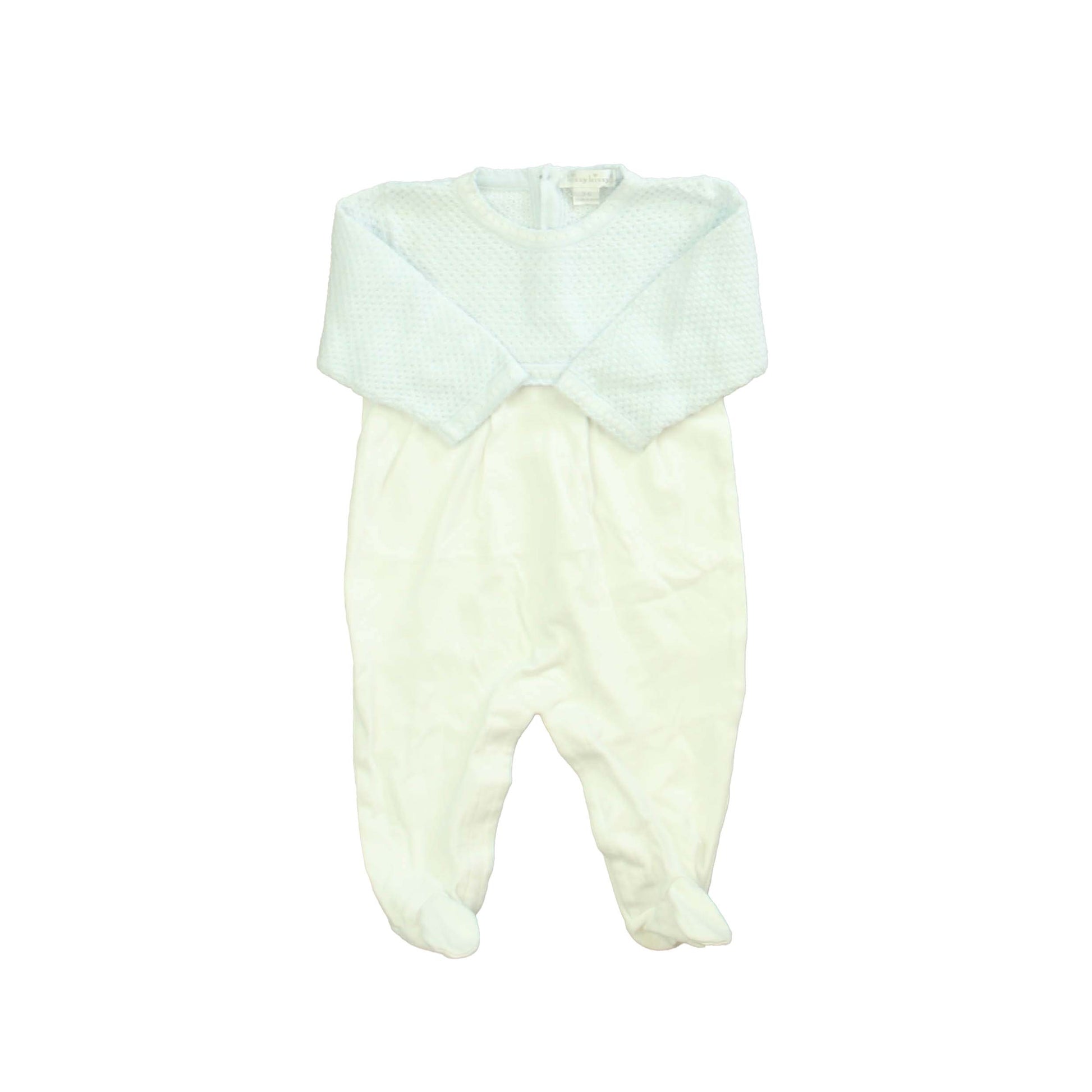 Kissy Kissy Girls Blue | White Long Sleeve Outfit Size: 3-6 Months Blue | White