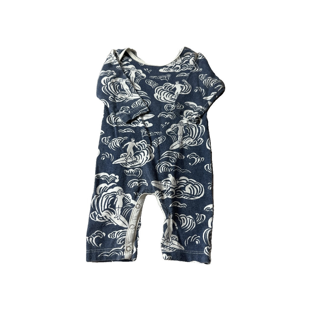 Winter Water Factory Boys Blue | White Long Sleeve Outfit Size: 3 months Blue | White