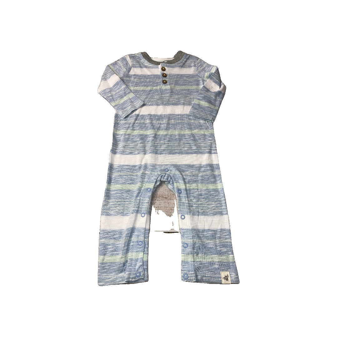 Burt's Bees Boys Blue | White Long Sleeve Outfit Size: 3-6 months Blue | White