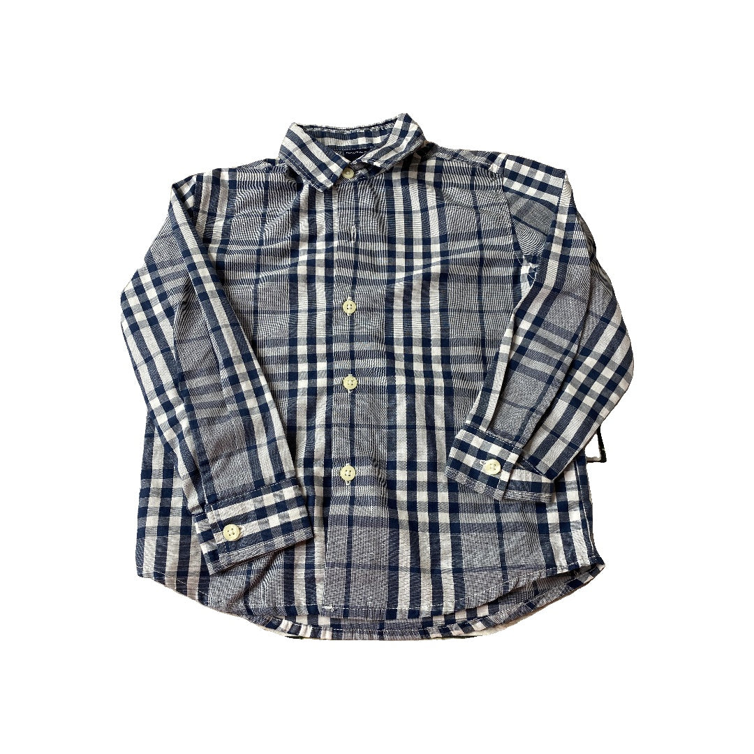 Nautica Boys Blue | White Button Down Short Sleeve Size: 3T Blue | White