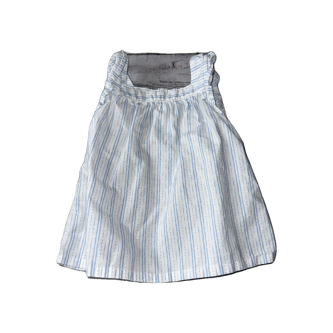 Carters Girls Blue | White Shirt Size: 24 months Blue | White