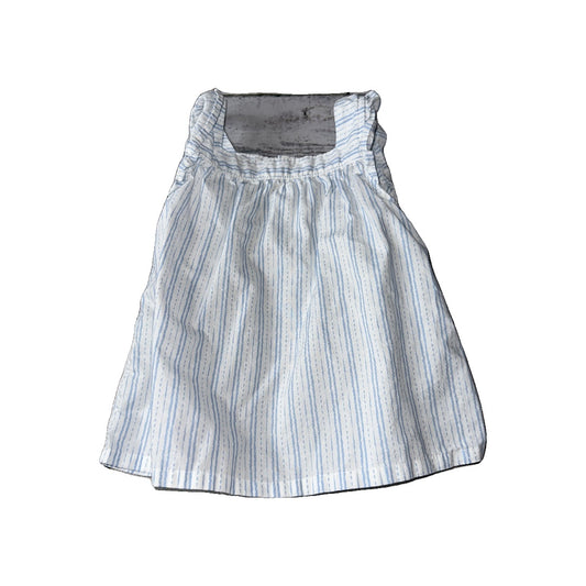 Carters Girls Blue | White Shirt Size: 24 months Blue | White