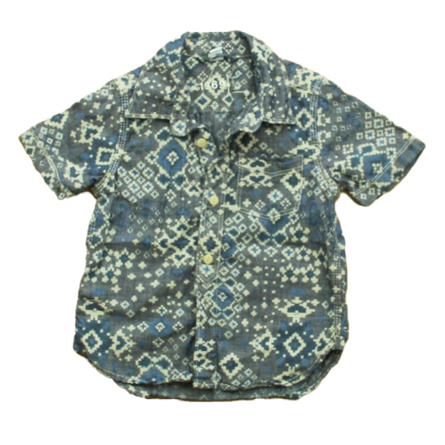 Gap Boys Blue | White Button Down Short Sleeve Size: 3T