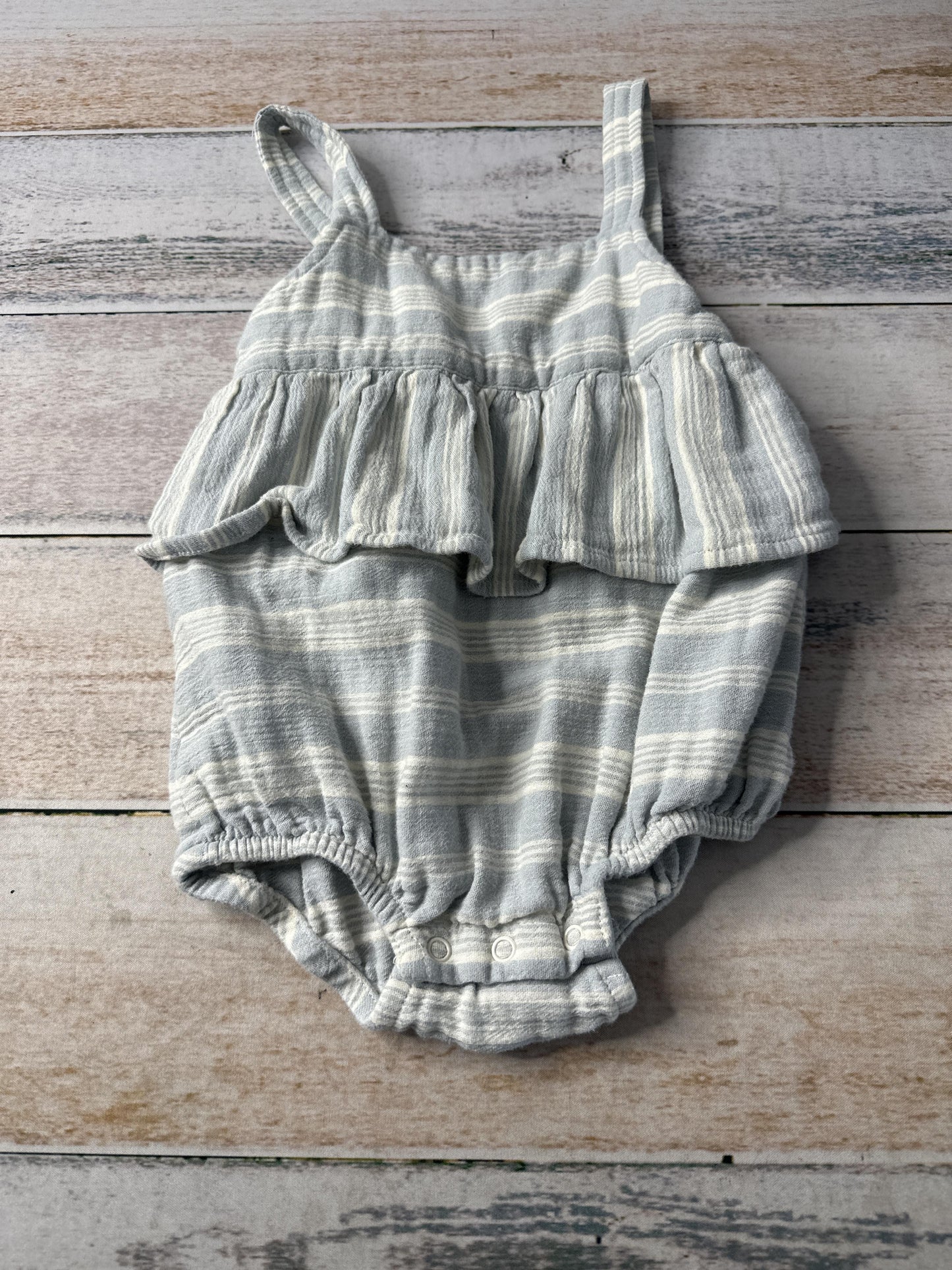 City Mouse Girls Blue | White Romper Size: 18-24 months Blue | White