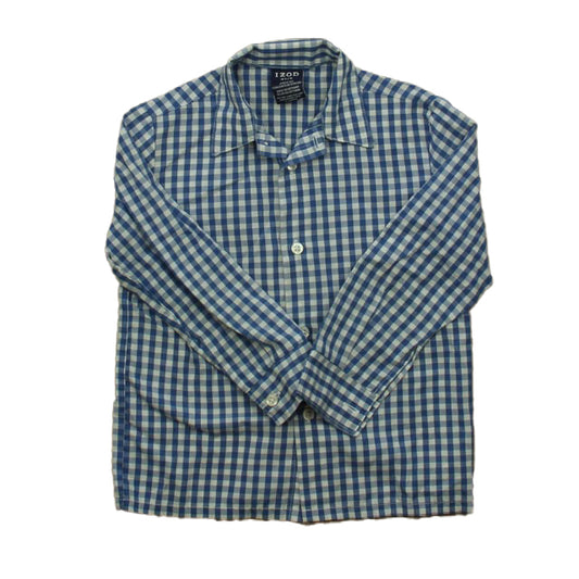 Izod Boys Blue | White Button Down Long Sleeve Size: 4T