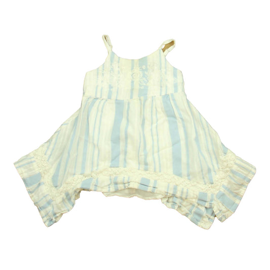 Tommy Bahama Girls Blue | White Dress Size: 12 Months Blue | White