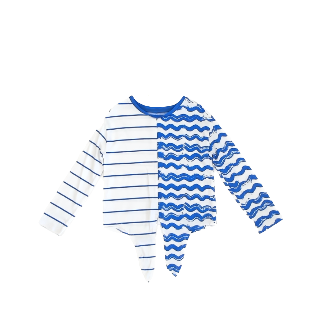 Rockets Of Awesome Girls Blue | White Long Sleeve Shirt Size: 4T Blue | White