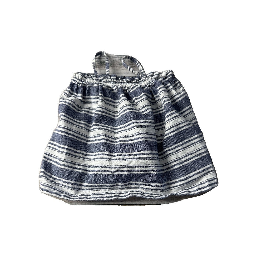 Old Navy Girls Blue | White Tank Top Size: 12-18 months Blue | White