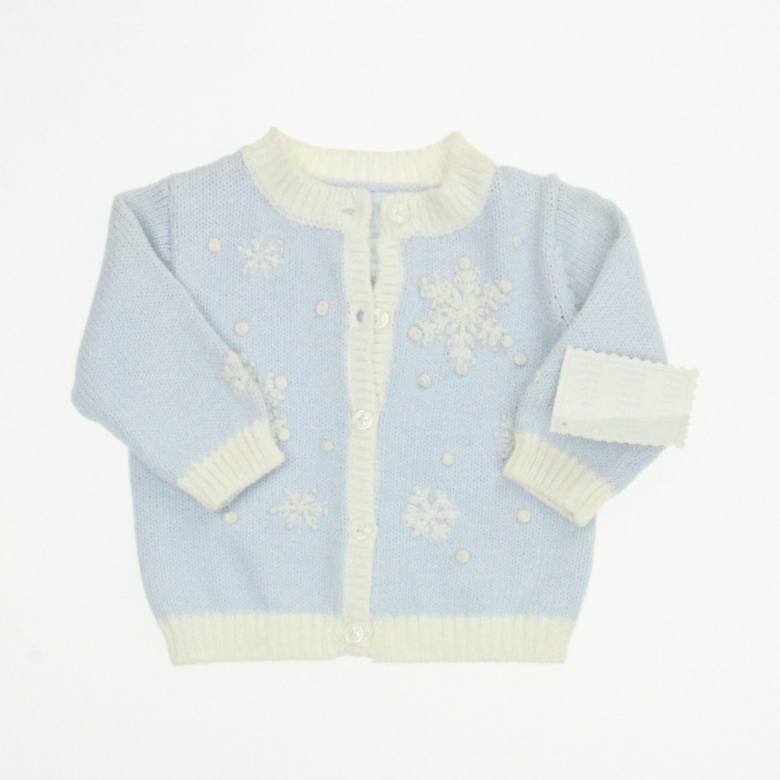 Hartstrings Girls Blue | White Sweater Size: 6 Months Blue | White