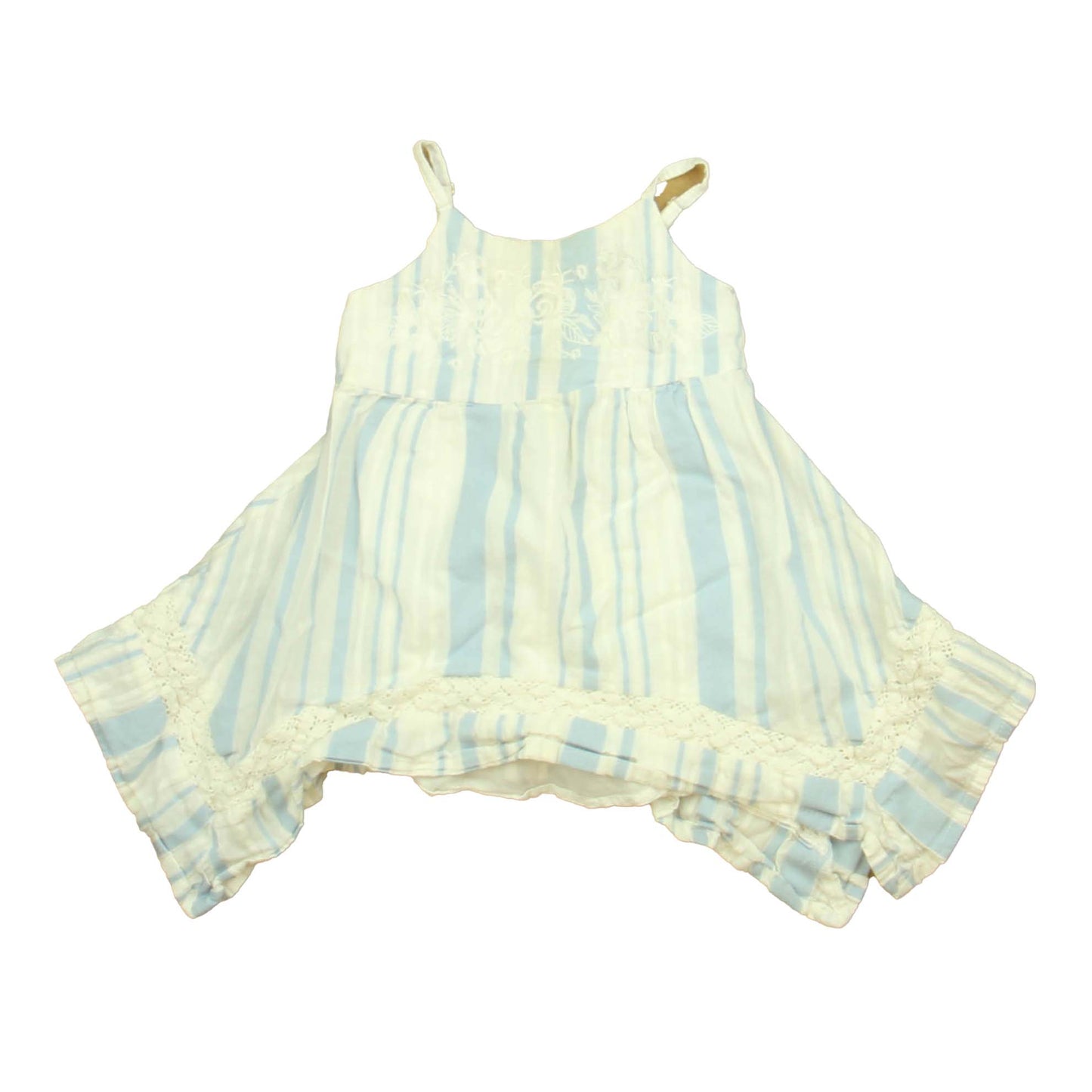 Tommy Bahama Girls Blue | White Dress Size: 12 Months Blue | White