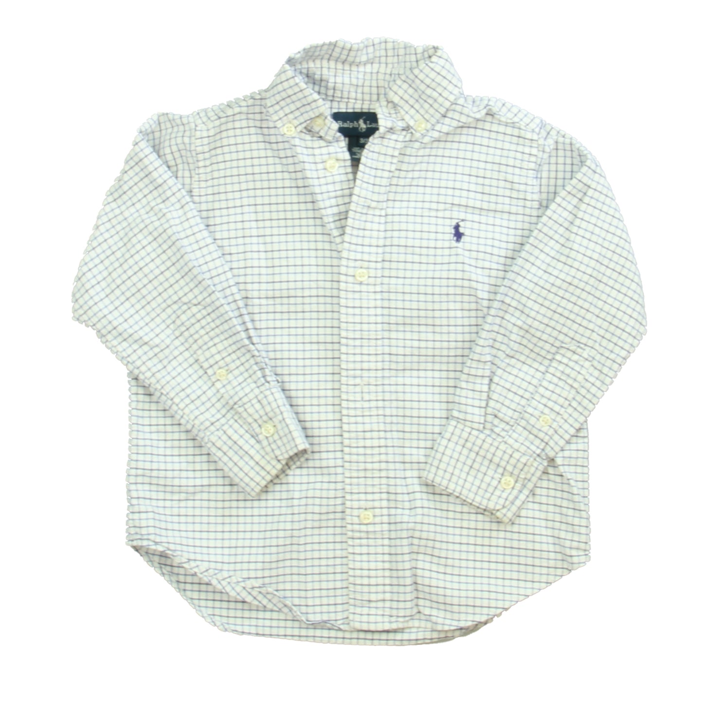 Ralph Lauren Boys Blue | White Button Down Long Sleeve Size: 3T