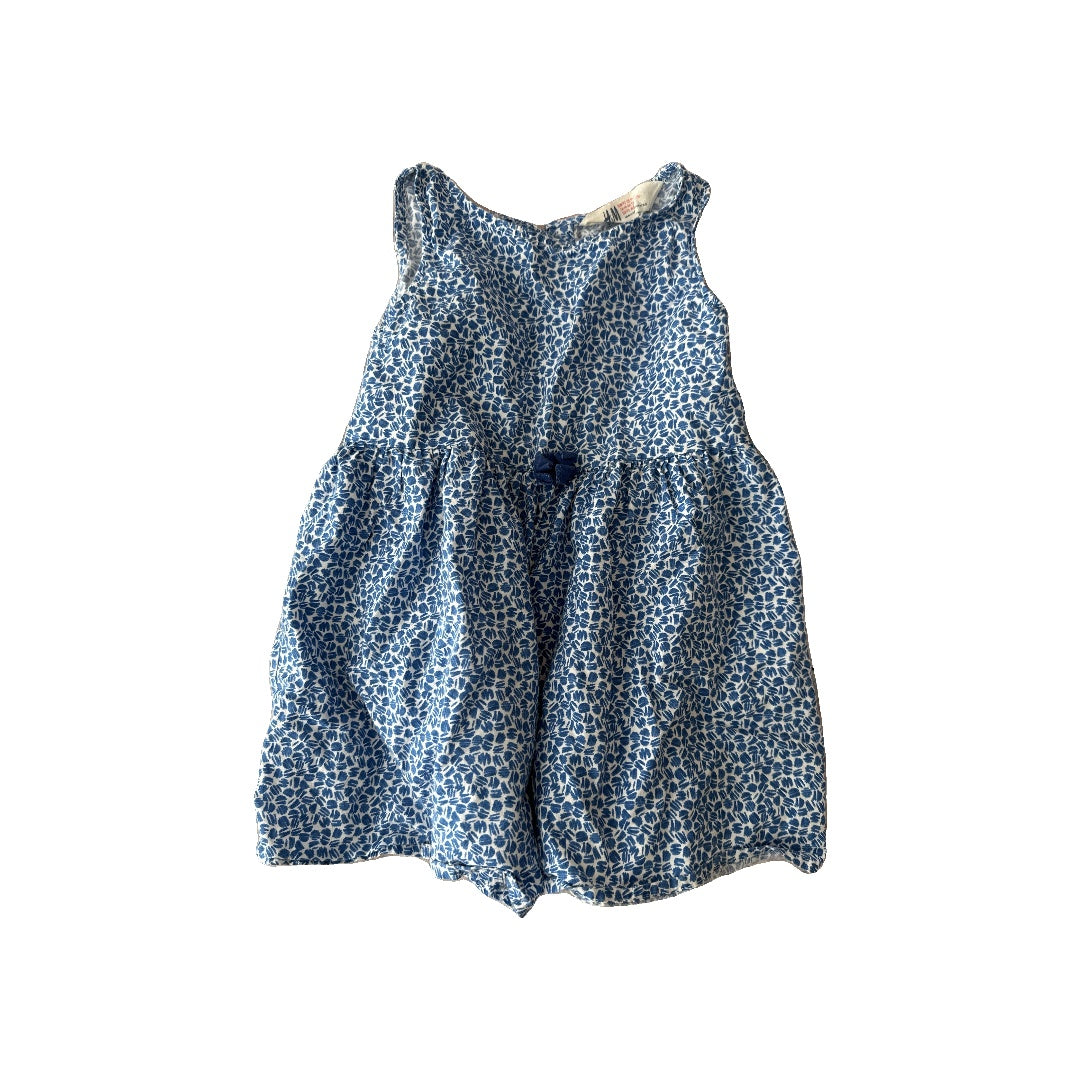 H&M Girls Blue | White Dress Size: 18-24 months Blue | White