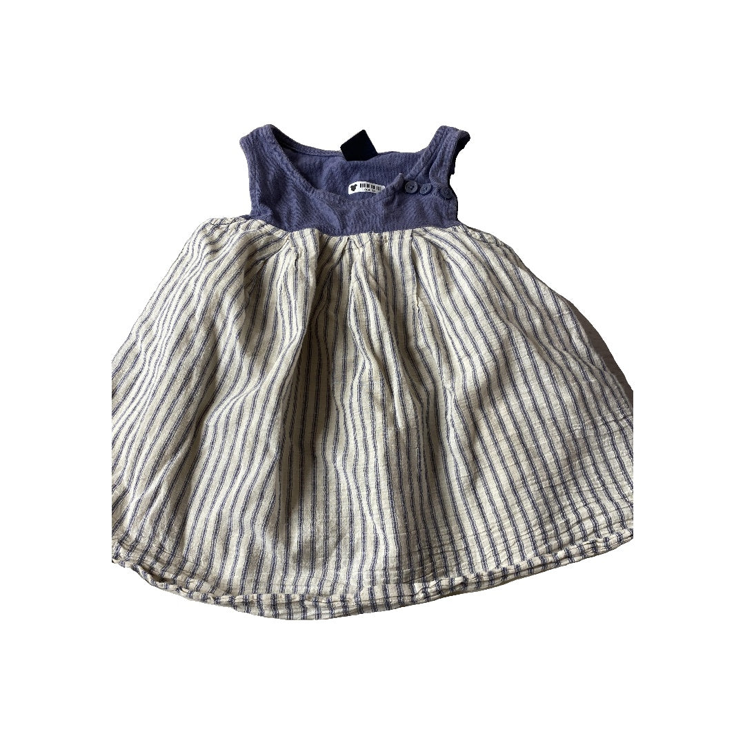 Gap Girls Blue | White Dress Size: 18-24 months Blue | White