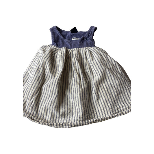 Gap Girls Blue | White Dress Size: 18-24 months Blue | White